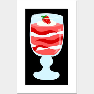 Strawberry Parfait Posters and Art